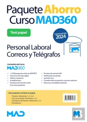 Oposiciones Personal Laboral De Correos. Paquete Ahorro Curso Mad360