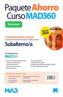 Oposiciones Subalterno/A De Ayuntamientos, Diputaciones Y Otras Corporaciones Locales. Paquete Ahorr