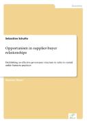 Opportunism In Supplier-Buyer Relationships