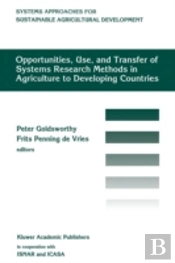 Opportunities, Use, And Transfer Of Systems Research Methods In Agriculture To Developing Countries