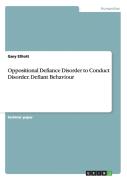 Oppositional Defiance Disorder To Conduct Disorder. Defiant Behaviour