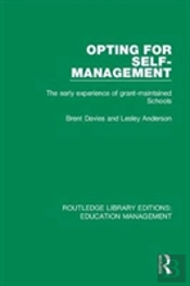 Opting For Self-Management