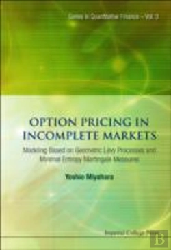 Bertrand.pt - Option Pricing In Incomplete Markets: Modeling Based On Geometric L'Evy Processes And Minimal Entropy Martingale Measures