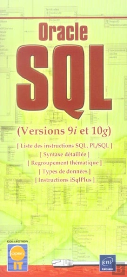 Bertrand.pt - Oracle Sql Versions 9i Et 10g ; Liste Des Principales Instructions