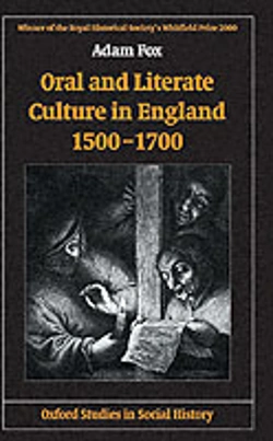 Bertrand.pt - Oral And Literate Culture In England, 1500-1700