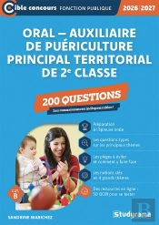 Oral Auxiliaire De Puériculture Principal Territorial De 2e Classe - 200 Questions (Catégorie B - Concours 2026-2027) (Édition 2026/2027)