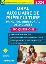 Oral Auxiliaire De Puériculture Principal Territorial De 2e Classe (Édition 2024)