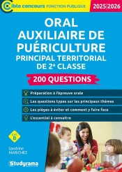 Oral Auxiliaire De Puériculture Principal Territorial De 2e Classe (Édition 2025/2026)