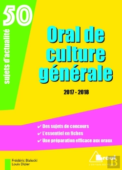 Bertrand.pt - Oral De Culture Generale 2016-2017 Sujets D'Actualite