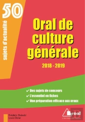 Oral De Culture Generale 2018-2019 50 Sujets D'Actualite