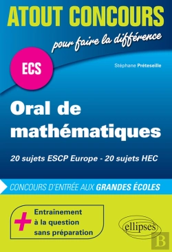 Bertrand.pt - Oral De Mathématiques Aux Concours Ecs - Escp - Hec