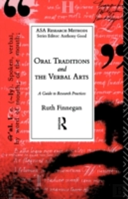Bertrand.pt - Oral Traditions And The Verbal Arts