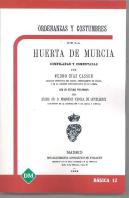 Ordenanzas Y Costumbres De La Huerta De Murcia