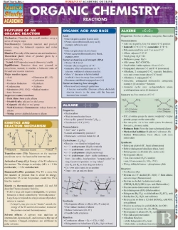 Bertrand.pt - Organic Chemistry Reactions