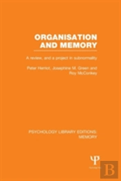 Organisation And Memory (Ple: Memory)