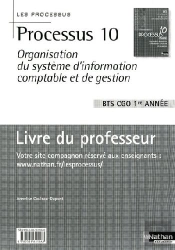 Organisation Du Système D'Information Comptable Et De Gestion ; Bts Cgo ; 1re Année ; Livre Du Professeur