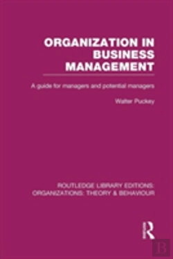 Bertrand.pt - Organization In Business Management (Rle: Organizations)