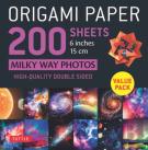 Origami Paper 200 Sheets Milky Way Photos 6 Inches (15 Cm)