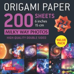 Bertrand.pt - Origami Paper 200 Sheets Milky Way Photos 6 Inches (15 Cm)