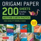 Origami Paper 200 Sheets Mother Earth Photos 6 Inches (15 Cm)