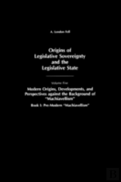 Bertrand.pt - Origins Of Legislative Sovereignty And The Legislative State
