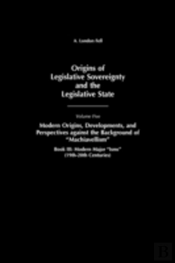 Bertrand.pt - Origins Of Legislative Sovereignty And The Legislative State