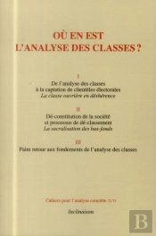 Ou En Est L'Analyse Des Classes?