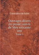 Ouvrages Divers En Prose