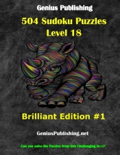 Over 500 Sudoku Puzzles - Difficulty Level 18 Brilliant Edition #1