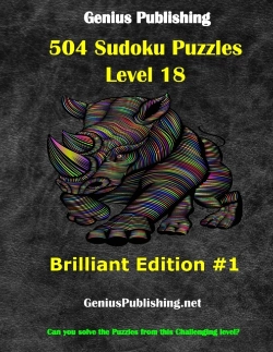 Bertrand.pt - Over 500 Sudoku Puzzles - Difficulty Level 18 Brilliant Edition #1