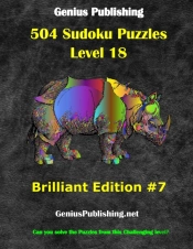 Over 500 Sudoku Puzzles Difficulty Level 18 Brilliant Edition #7