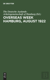 Overseas Week Hamburg, August 1922