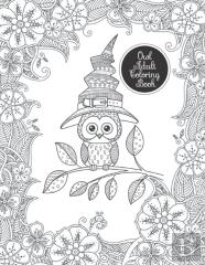 Owl Adult Coloring Book