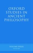 Oxford Studies In Ancient Philosophy Volume 39