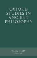 Oxford Studies In Ancient Philosophy