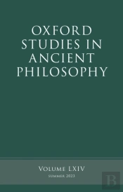 Oxford Studies In Ancient Philosophy