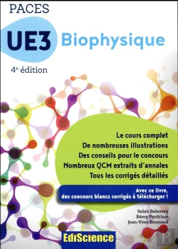 Bertrand.pt - Paces Ue3 Biophysique ; Manuel, Cours + Qcm Corrigés (4e Édition)