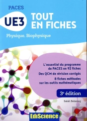 Paces Ue3 Tout En Fiches - 3e Ed. - Physique, Biophysique