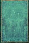 Pacific Blue (Old Leather Collection) Midi Lined Softcover Flexi Journal (Elastic Band Closure)