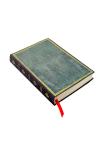 Pacific Blue (Old Leather Collection) Midi Unlined Softcover Flexi Journal (Elastic Band Closure)