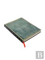 Pacific Blue (Old Leather Collection) Ultra Unlined Softcover Flexi Journal (Elastic Band Closure)