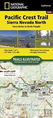 Pacific Crest Trail: Sierra Nevada North Map (Sierra Buttes To Devil'S Postpile)