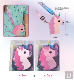 Bertrand.pt - Pack 10 Mini Sacs Licorne (2 Modeles / 5 Ex)