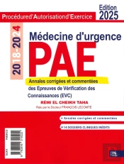 Pae Annales Corrigées Médecine D'Urgence (Édition 2025)