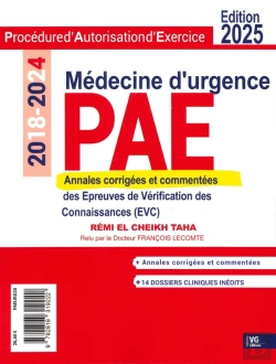 Bertrand.pt - Pae Annales Corrigées Médecine D'Urgence (Édition 2025)