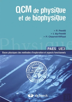 Bertrand.pt - Paes ; U.E. 3 ; Qcm De Physique Et De Biophysique