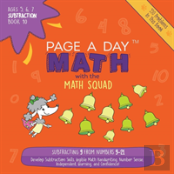 Page A Day Math Subtraction Book 10