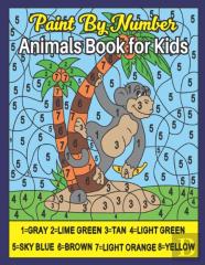 Paint By Number Animals Book For Kids