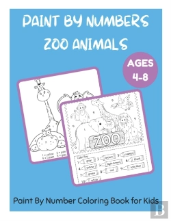 Bertrand.pt - Paint By Numbers Zoo Animals Ages 4-8 - Paint By Number Coloring Book For Kids