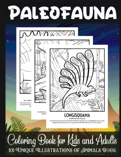 Bertrand.pt - Paleofauna Coloring Book For Kids And Adults 101 Unique Illustrations Of Animals Book